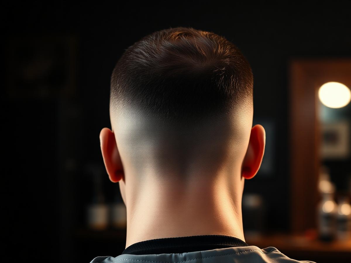 Skin fade from the back